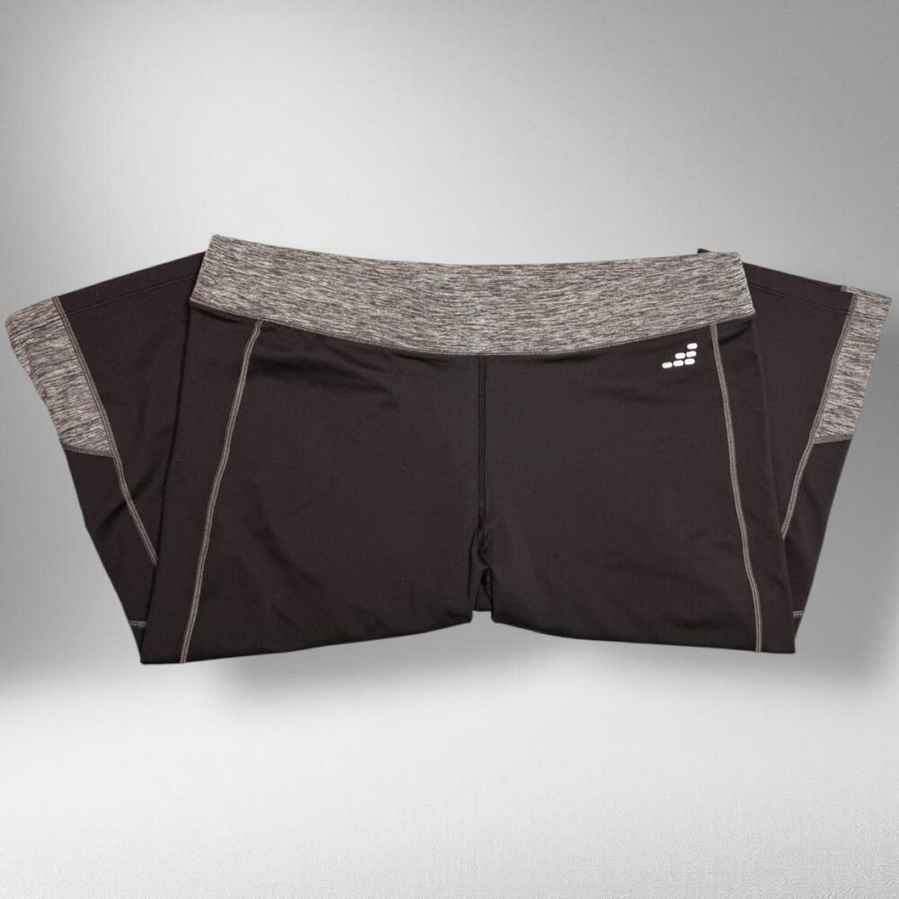 BCG Black & Gray Heather Capri Workout Leggings – Size XL